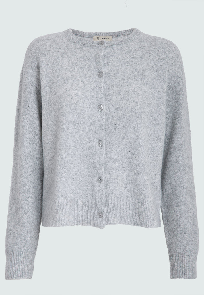 Peppercorn PCKate Cardigan Cardigans 112M Light Grey Melange