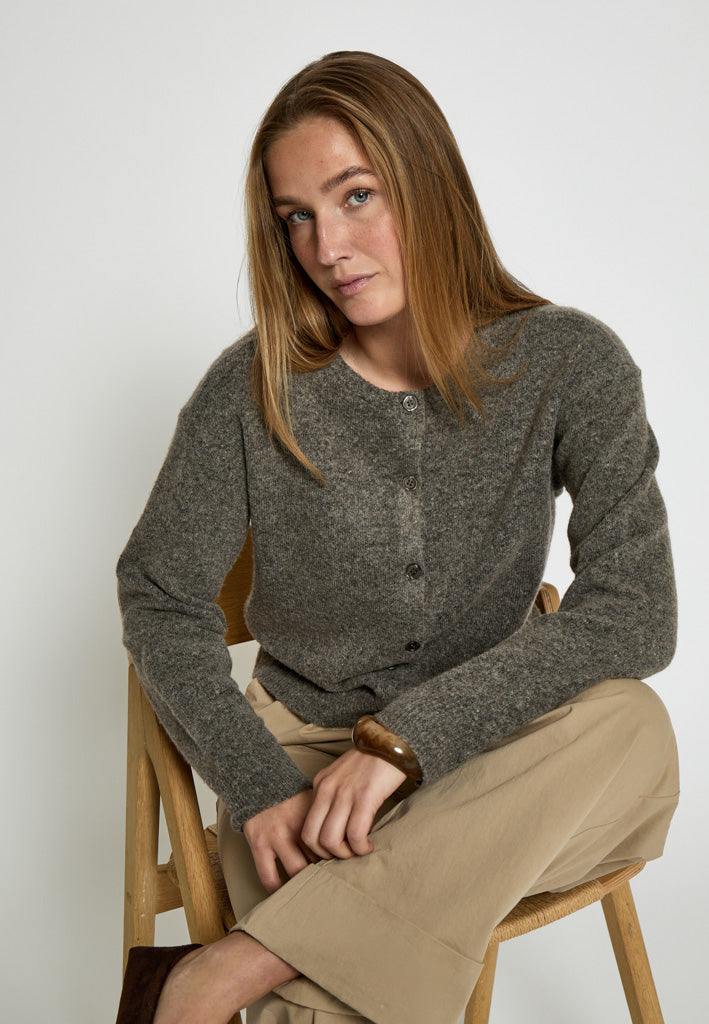 Peppercorn PCKate Cardigan Cardigans 364M Walnut Melange