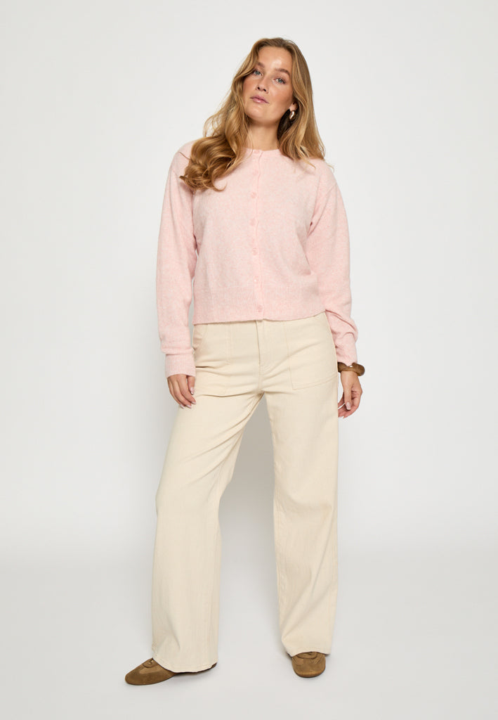 Peppercorn PCKate Cardigan Cardigans 4030M Pearl Blush Melange