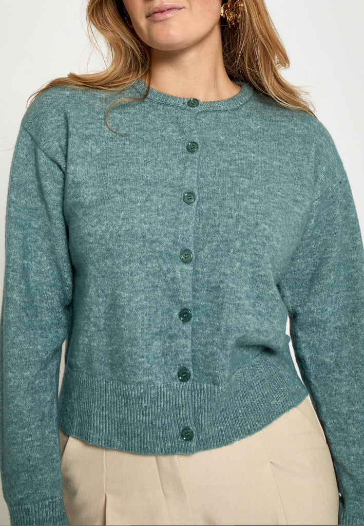 Peppercorn PCKate Cardigan Cardigans 480M North Atlantic Mel.