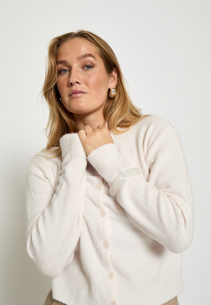 Peppercorn PCKate Cardigan Cardigans 7019M Shrinking Violet Melange