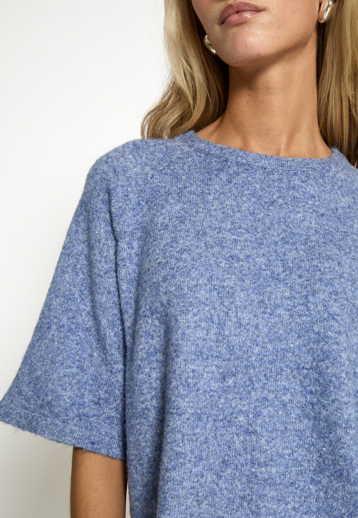 Peppercorn PCKate Knit Blouse Blouse 1037M Ensign Blue Melange