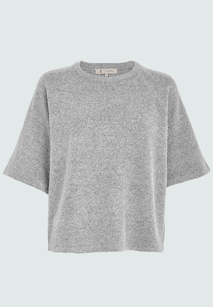 Peppercorn PCKate Knit Blouse Blouse 112M Light Grey Melange