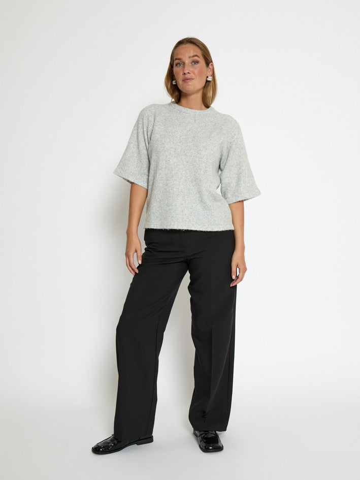 Peppercorn PCKate Knit Blouse Blouse 112M Light Grey Melange