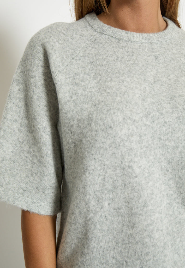 Peppercorn PCKate Knit Blouse Blouse 112M Light Grey Melange