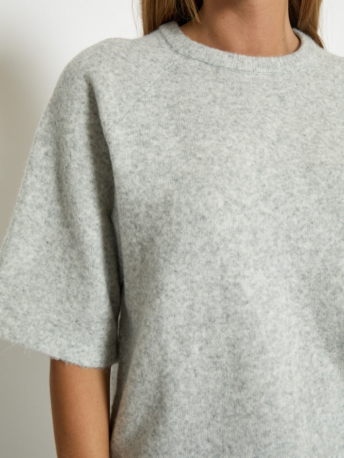 Peppercorn PCKate Knit Blouse Blouse 112M Light Grey Melange