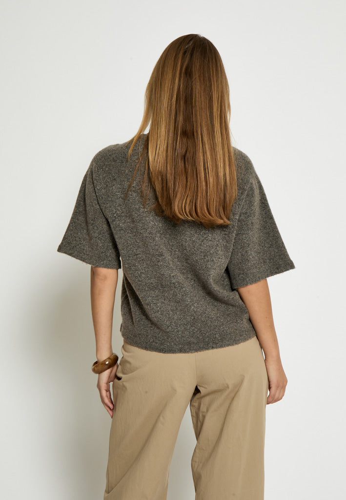 Peppercorn PCKate Knit Blouse Blouse 364M Walnut Melange