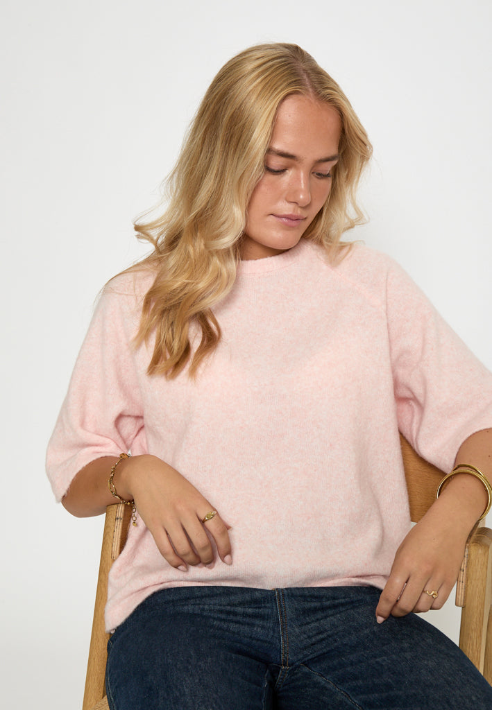 Peppercorn PCKate Knit Blouse Blouse 4030M Pearl Blush Melange