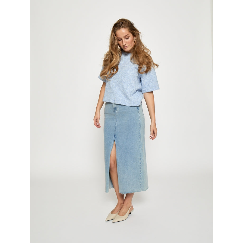 Peppercorn PCKate Knit Blouse Blouse 7015M Hydrangea Melange