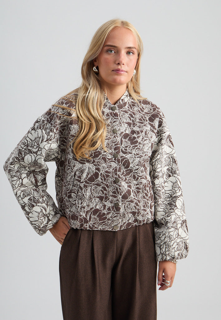Peppercorn PCKhloé jacket Jacket 3960J Java Brown Jacquard
