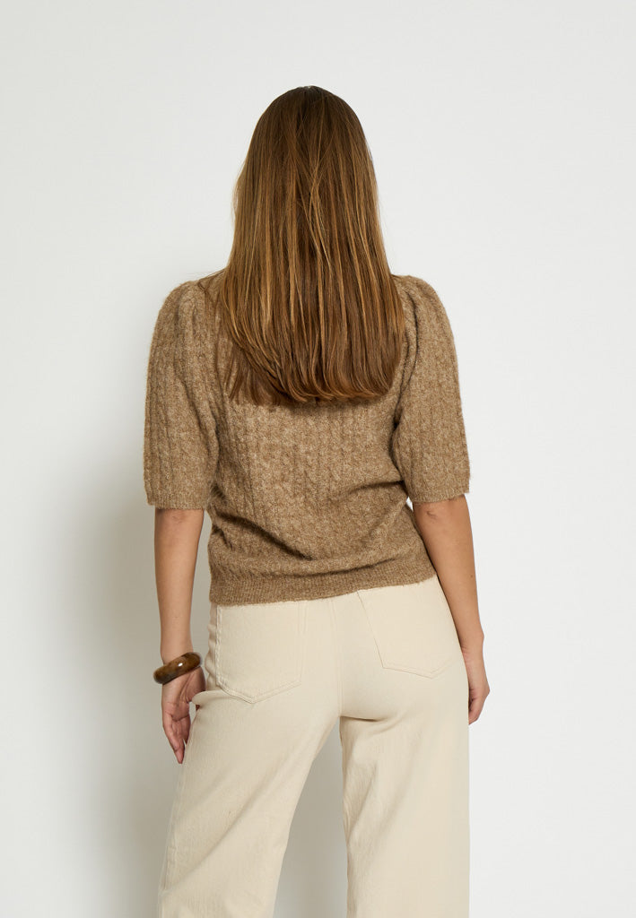 Peppercorn PCKira Knit Blouse Blouse 4073 Kelp Sand Melange