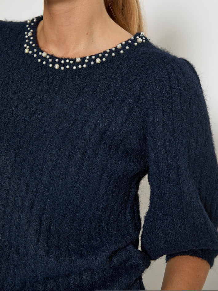 Peppercorn PCKira Knit Blouse Blouse 5270 Black Iris