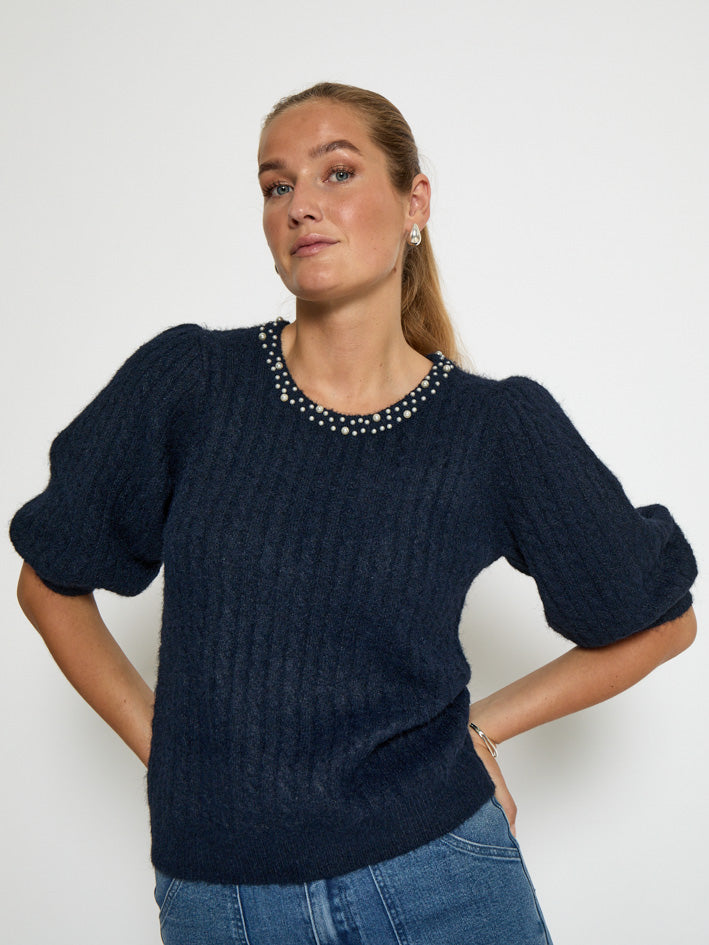 Peppercorn PCKira Knit Blouse Blouse 5270 Black Iris
