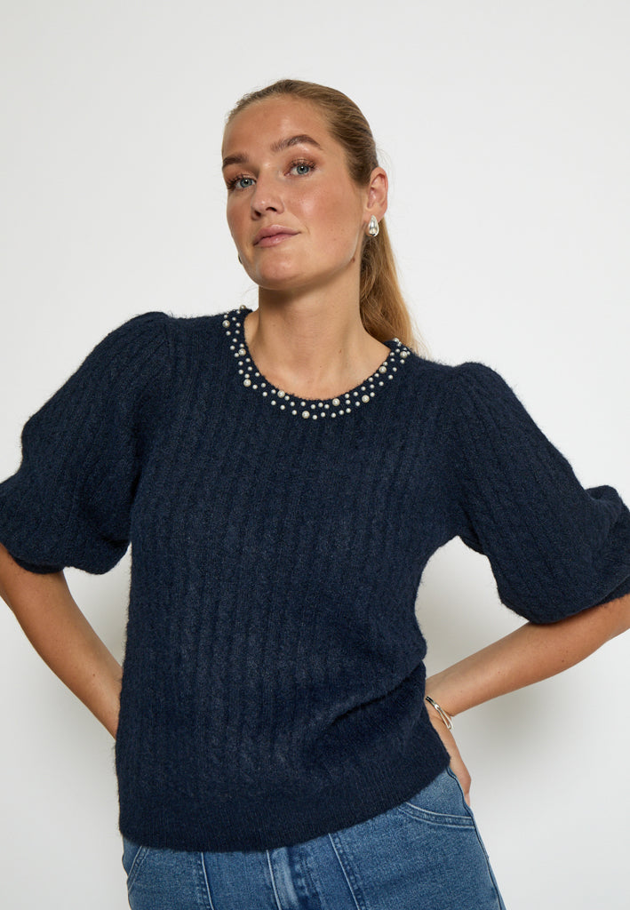 Peppercorn PCKira Knit Blouse Blouse 5270 Black Iris