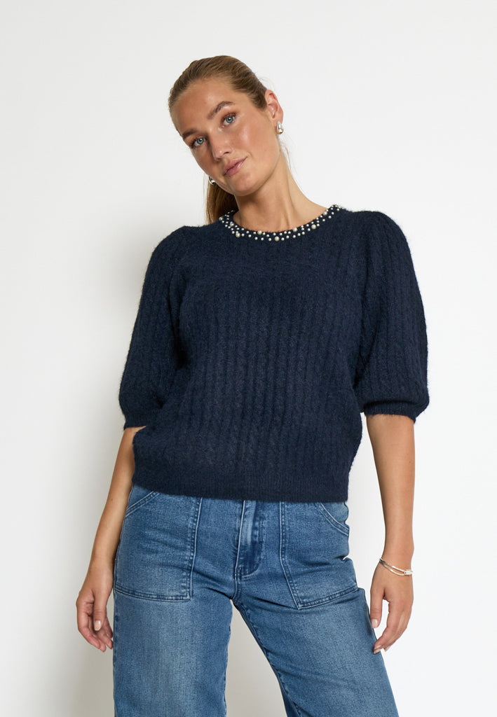 Peppercorn PCKira Knit Blouse Blouse 5270 Black Iris