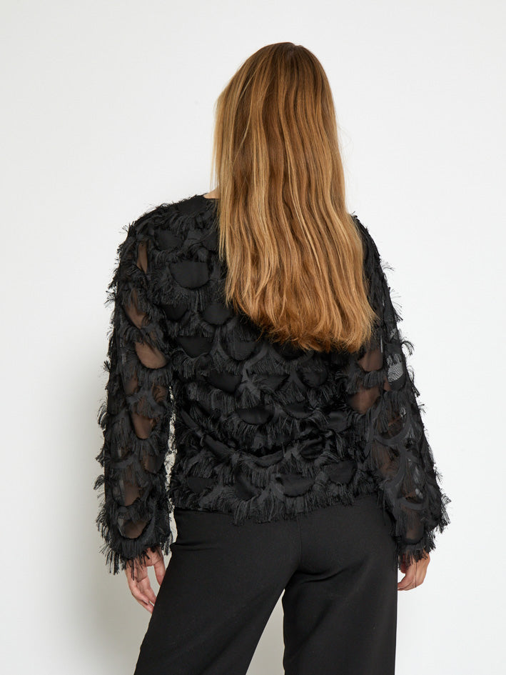 Peppercorn PCKylin Long Sleeve Blouse Blouse 9000 Black