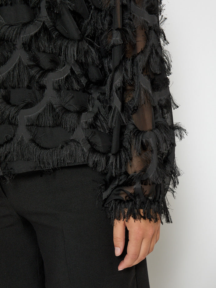 Peppercorn PCKylin Long Sleeve Blouse Blouse 9000 Black
