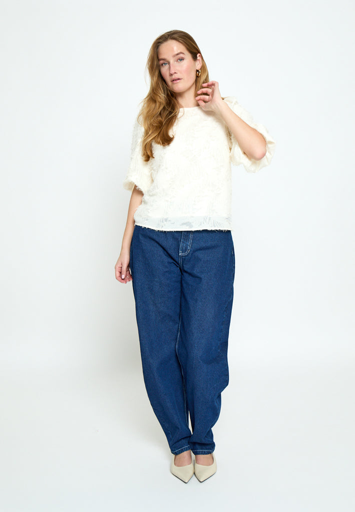 Peppercorn PCKylin Structure Blouse Blouse 0011 Gardenia