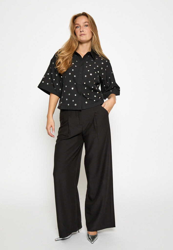 Peppercorn PCLaila Studs Shirt Shirt 9000 Black