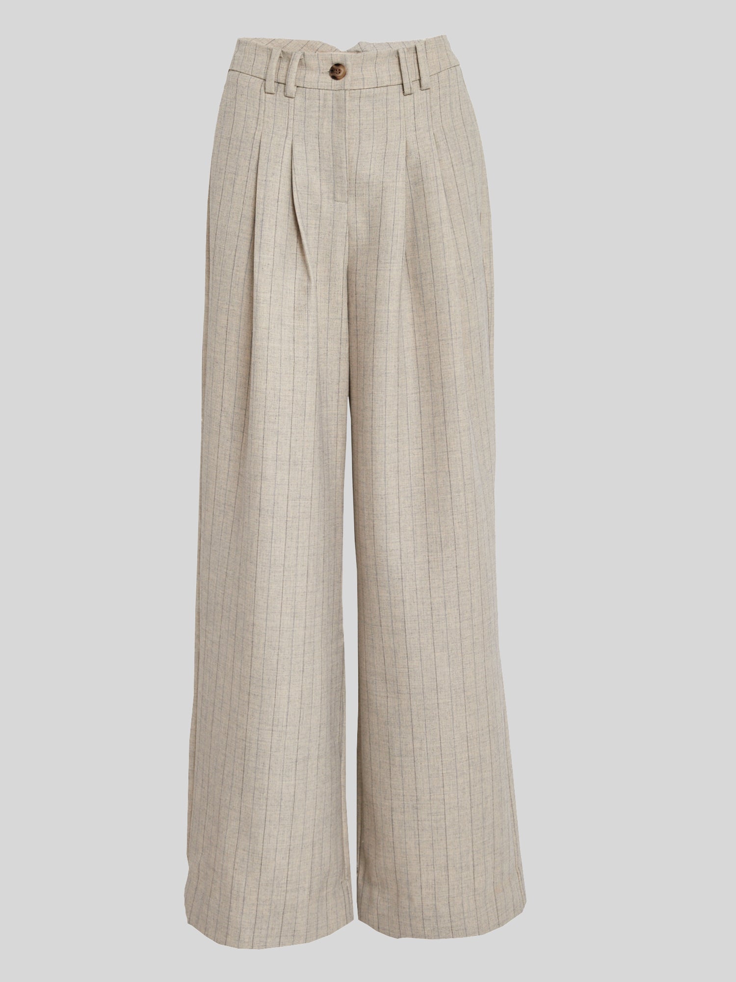 Peppercorn PCLainey HW Pant Pant 2206S Fog Sand Stripe