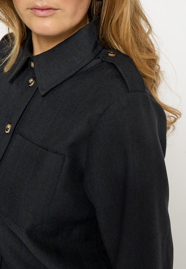 Peppercorn PCLainey Shirt Shirt 9000S Black Stripe