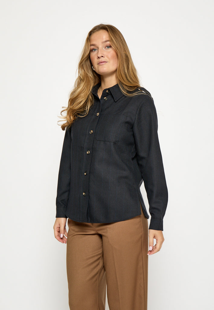 Peppercorn PCLainey Shirt Shirt 9000S Black Stripe