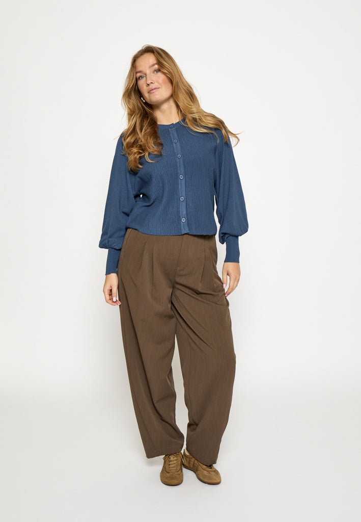 Peppercorn PCLeia Knit Cardigan Cardigans 1037 Ensign Blue