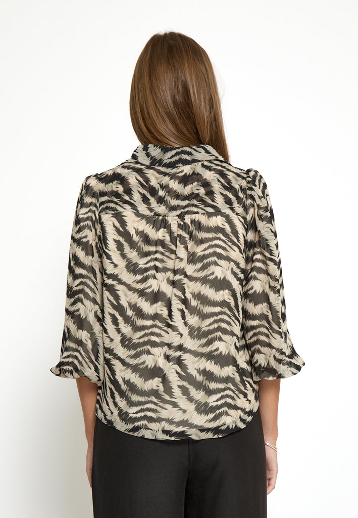 Peppercorn PCLima Shirt Shirt 2206P Fog Sand Print