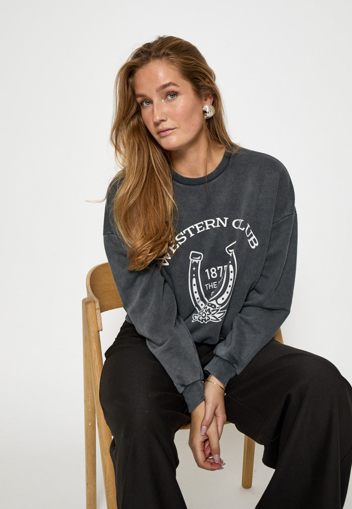 Peppercorn PCLiv Sweatshirt Sweatshirt 129 Dark Grey