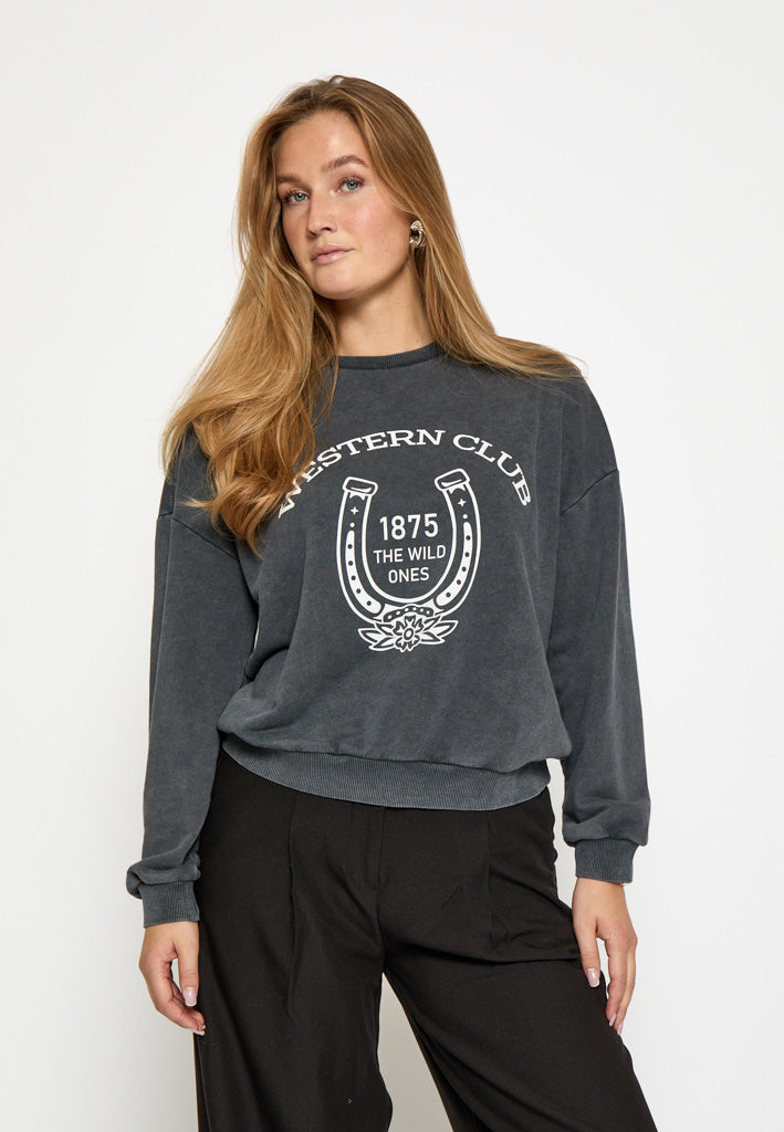 Peppercorn PCLiv Sweatshirt Sweatshirt 129 Dark Grey