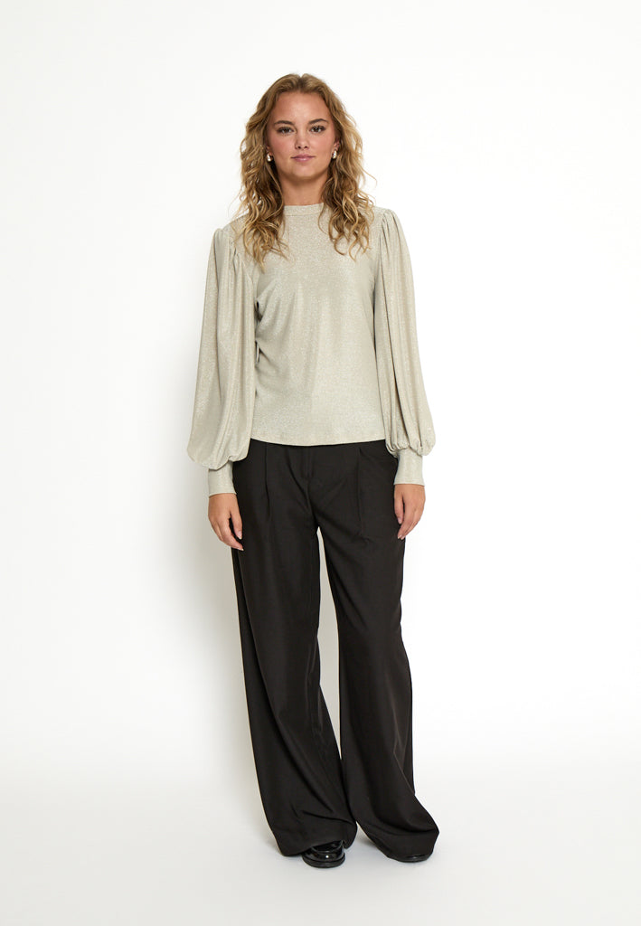 Peppercorn PCLucina Blouse Blouse 2206 Fog Sand Metal