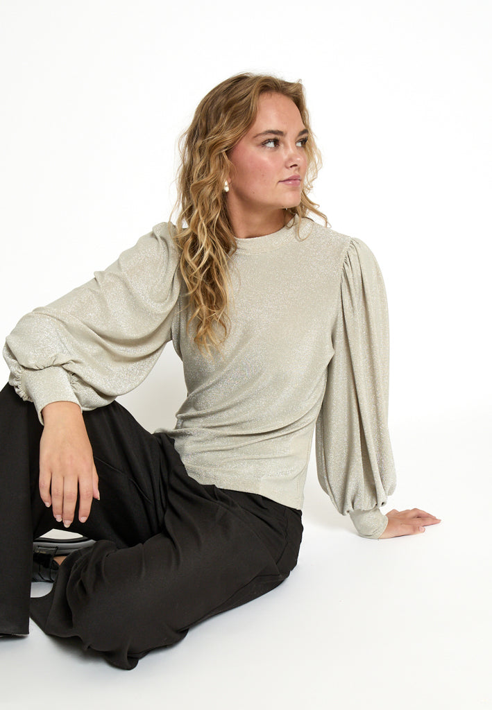 Peppercorn PCLucina Blouse Blouse 2206 Fog Sand Metal