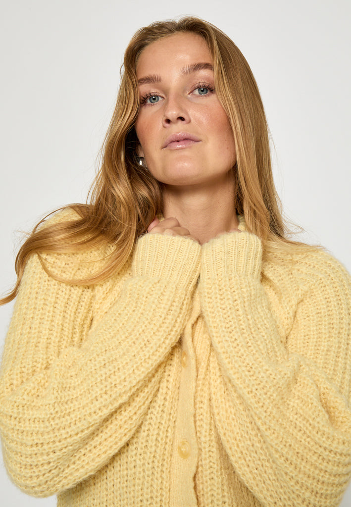 Peppercorn PCMabelle GRS Knit Cardigan Cardigans 1006 FRENCH VANILLA