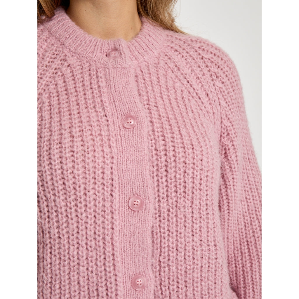 Peppercorn PCMabelle GRS Knit Cardigan Cardigans 4631 MAUVE MIST ROSE