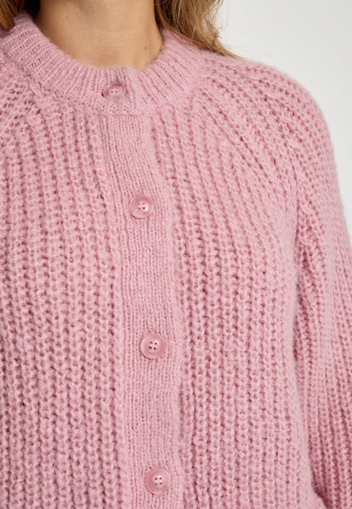 Peppercorn PCMabelle GRS Knit Cardigan Cardigans 4631 MAUVE MIST ROSE