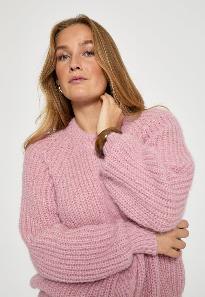 Peppercorn PCMabelle GRS Knit Cardigan Cardigans 4631 MAUVE MIST ROSE