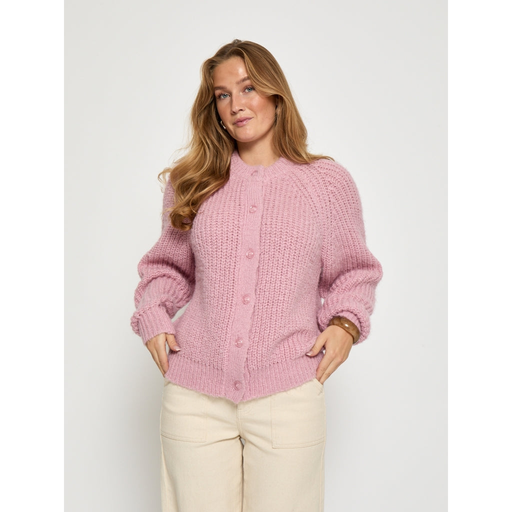 Peppercorn PCMabelle GRS Knit Cardigan Cardigans 4631 MAUVE MIST ROSE