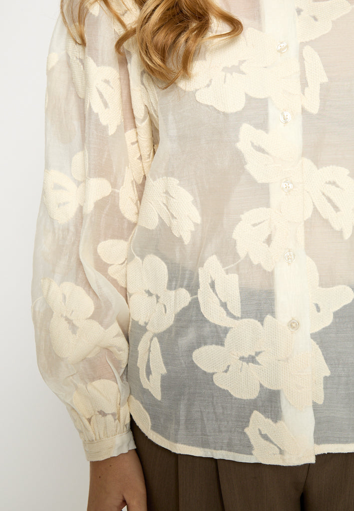 Peppercorn PCMagdalena Shirt Shirt 0202J Whitecap Creme Jacq.