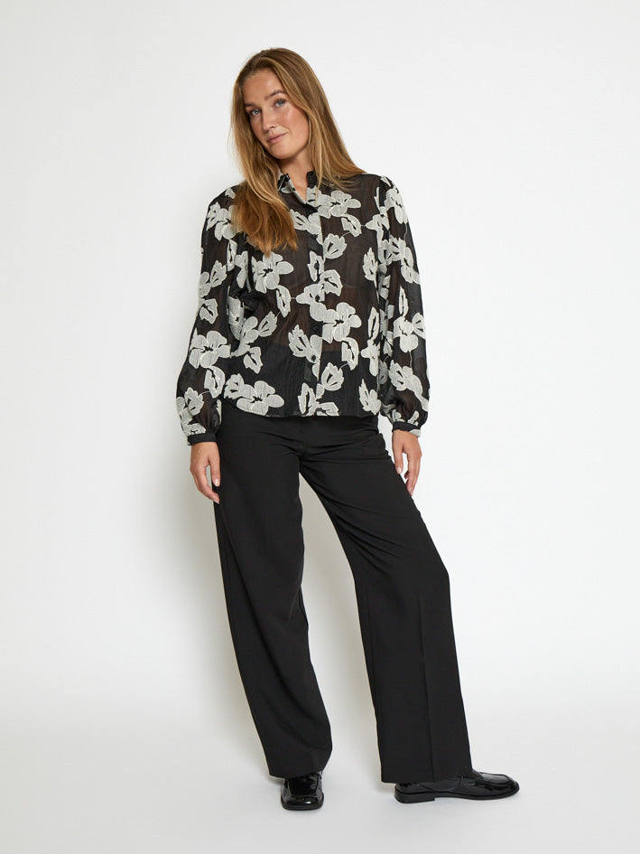 Peppercorn PCMagdalena Shirt Shirt 9000J Black Jacquard