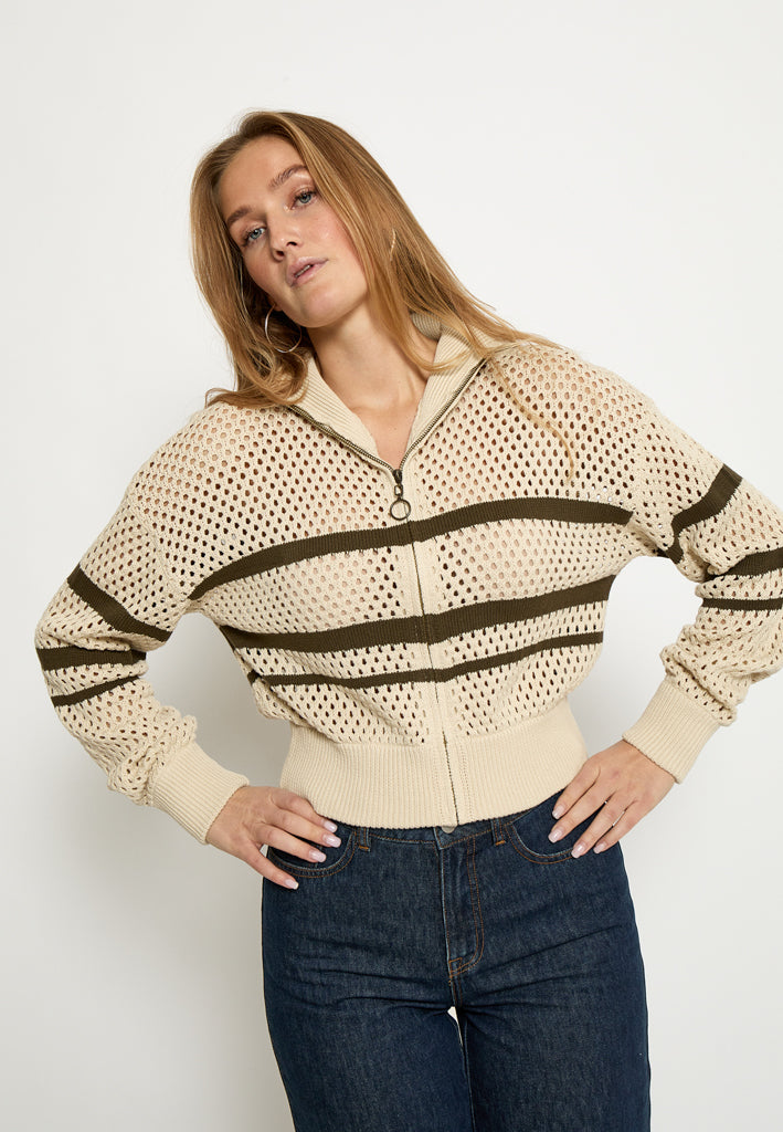 Peppercorn PCMalla Knit Cardigan Cardigans 0265 Sandshell