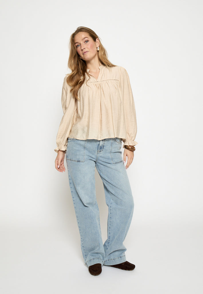 Peppercorn PCMarie Blouse Blouse 0265 Sandshell