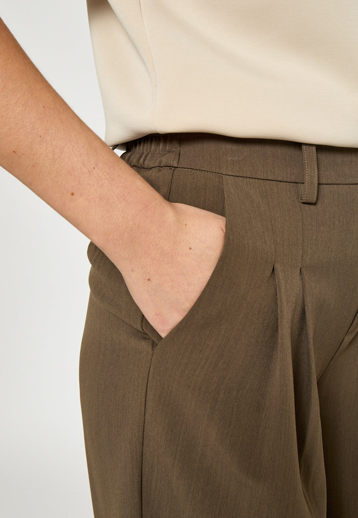 Peppercorn PCMaya HW Pant Pant 5944M Ermine Brown Melange