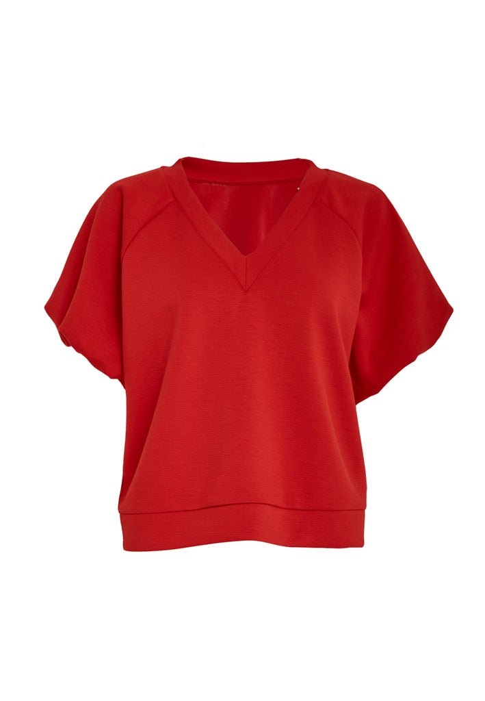 Peppercorn PCMinnie GRS Balloon Sleeve Blouse T-Shirt 4049 Aura Orange