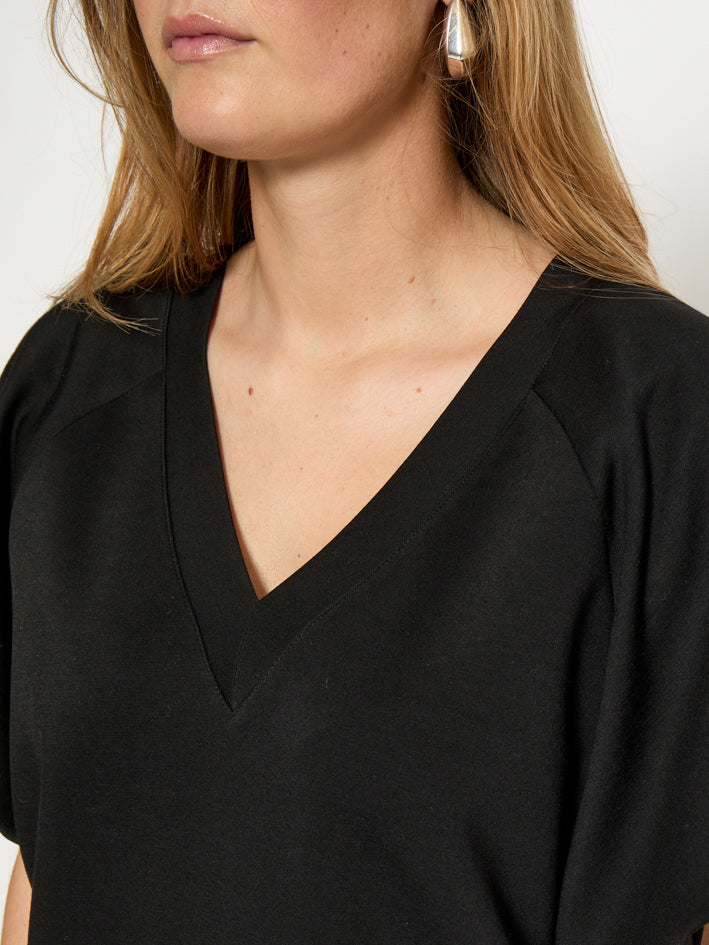 Peppercorn PCMinnie GRS Balloon Sleeve Blouse T-Shirt 9000 Black