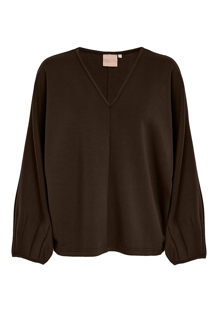Peppercorn PCMinnie GRS V-neck Blouse Blouse 2994 Sky Captain