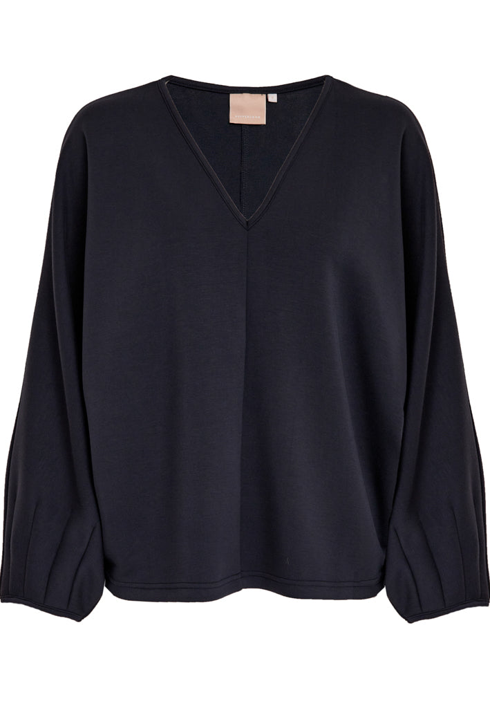 Peppercorn PCMinnie GRS V-neck Blouse Blouse 2994 Sky Captain