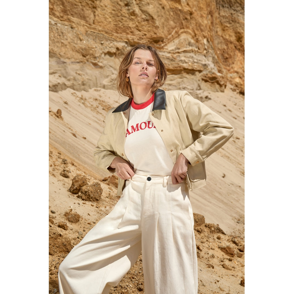 Peppercorn PCMomo Fiola GOTS T-Shirt T-Shirt 4049P Aura Orange Print