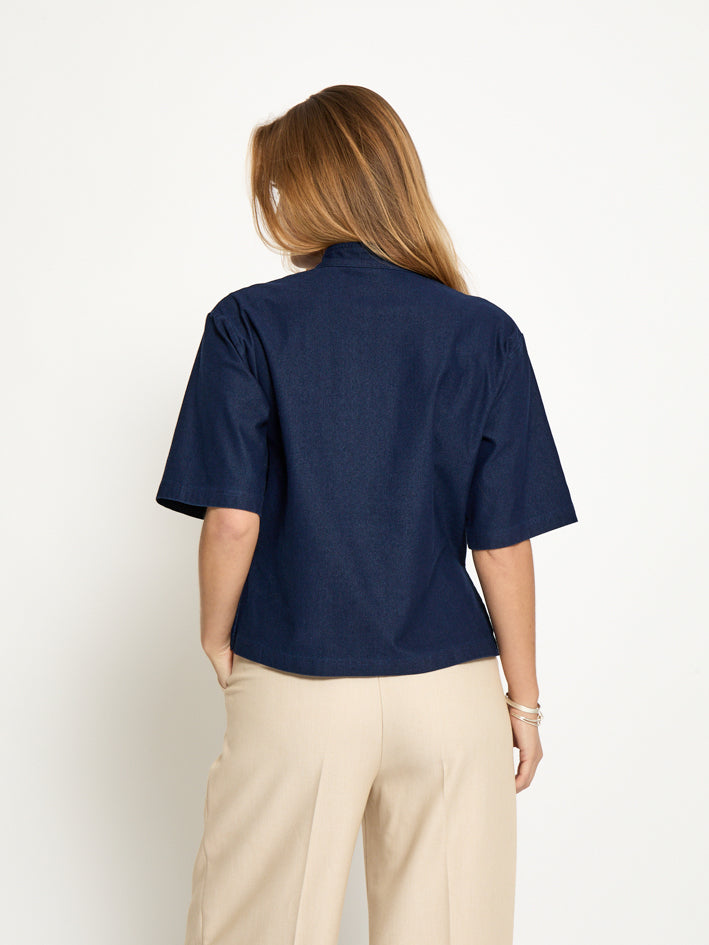 Peppercorn PCNaddie Blouse Blouse 006 Dark Denim