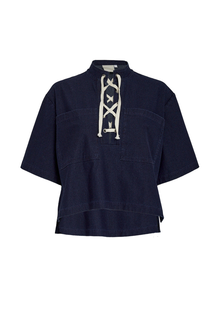 Peppercorn PCNaddie Blouse Blouse 006 Dark Denim