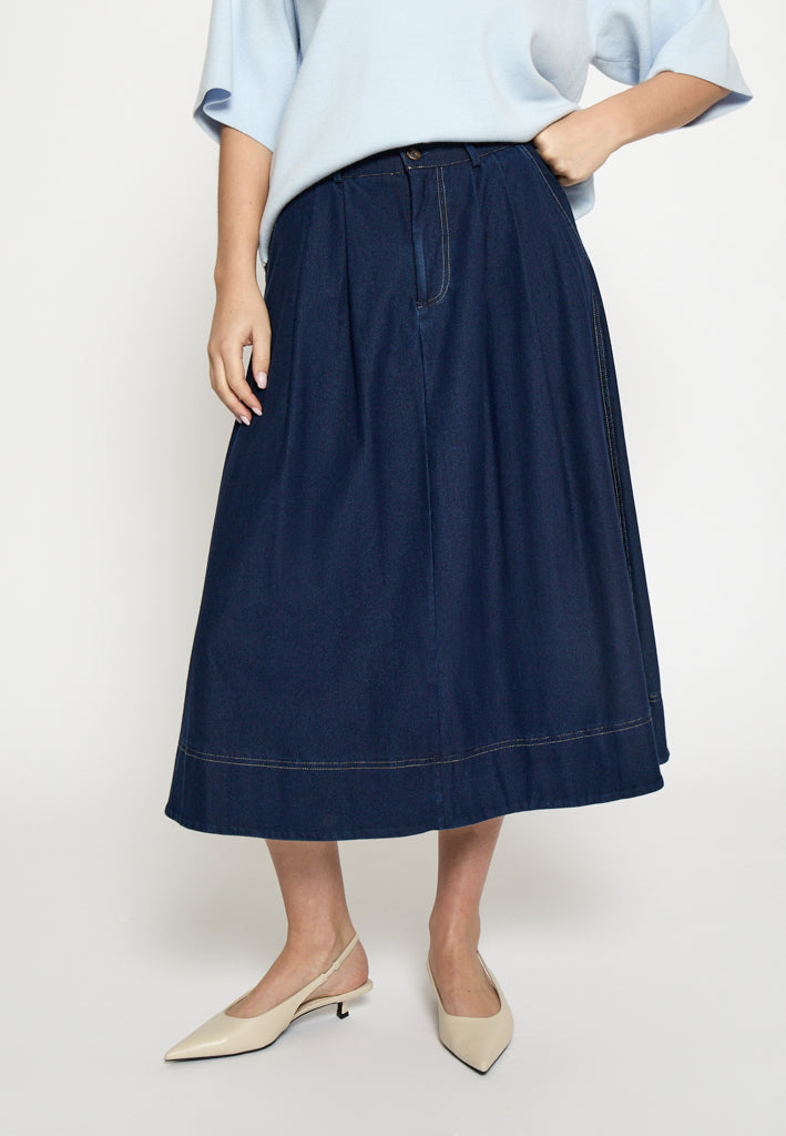 Peppercorn PCNaddie Skirt Skirt 006 Dark Denim